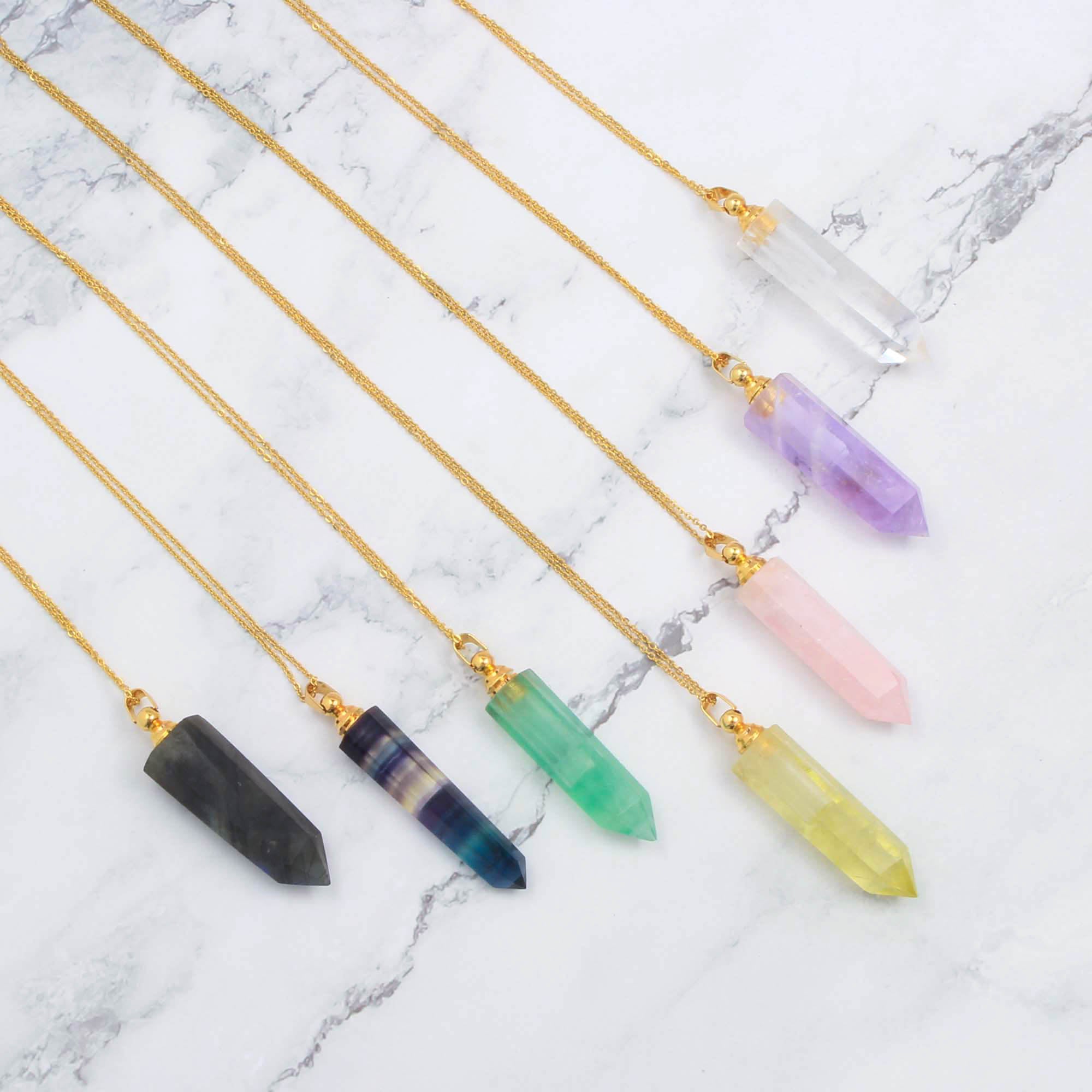 Essential oil hot sale bottle necklace