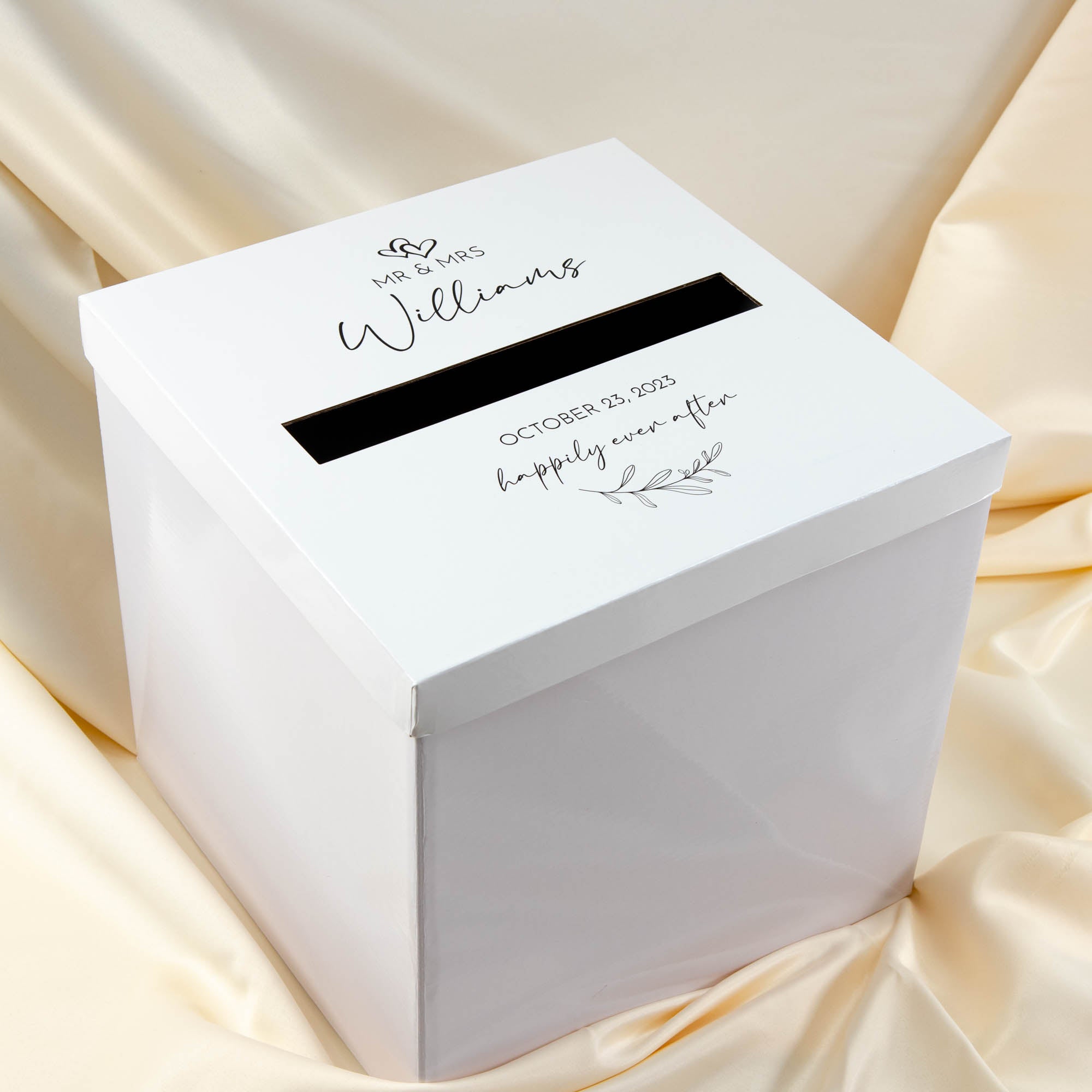 Personalised Wishing Well box, Custom Wedding Card Box