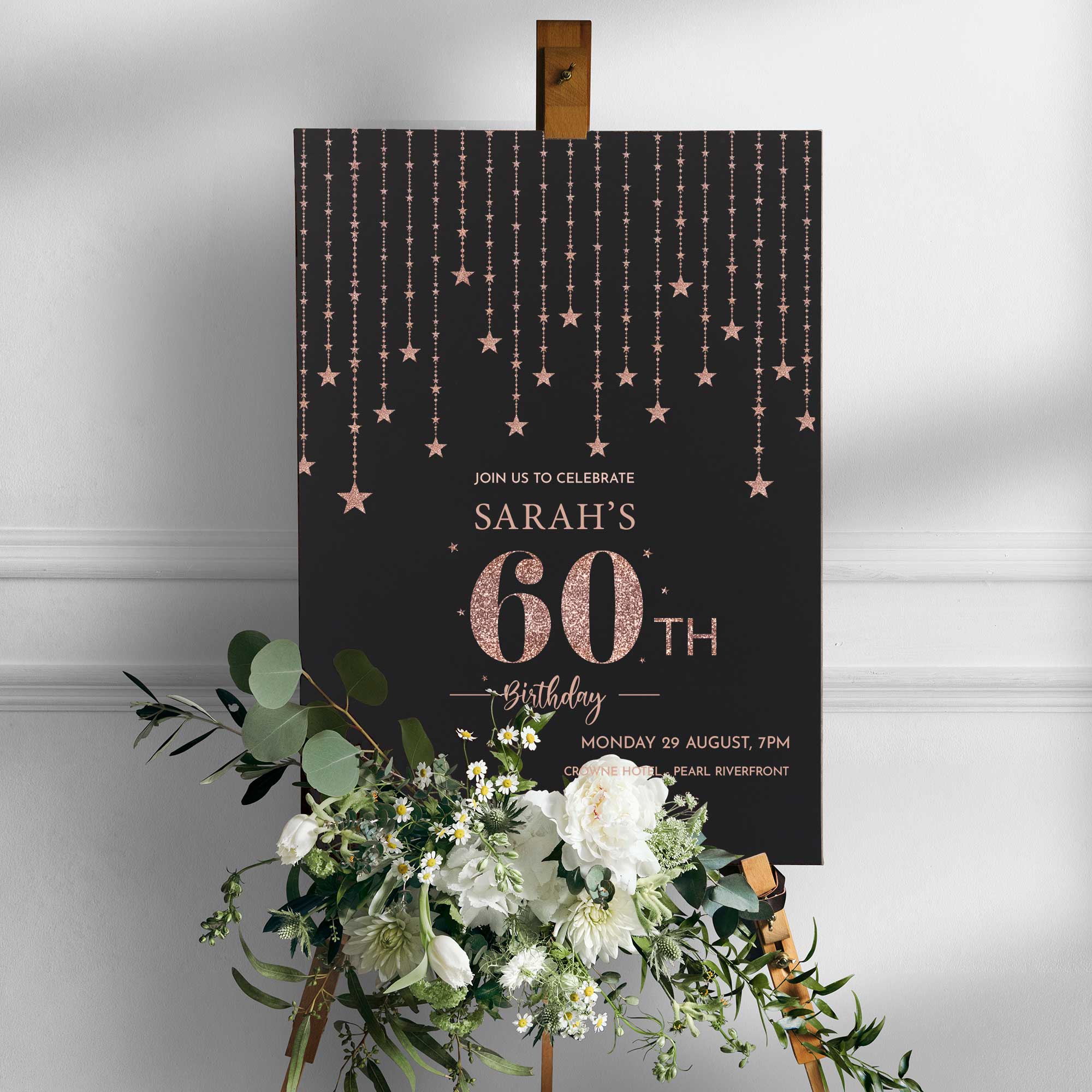 personalised birthday party welcome sign board