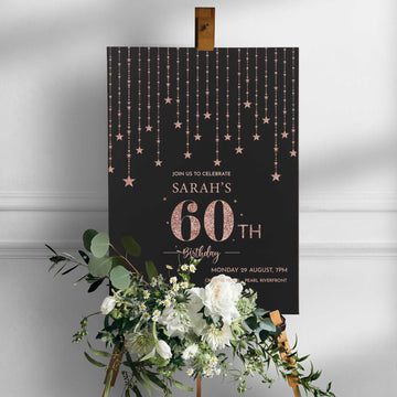 personalised birthday party welcome sign board