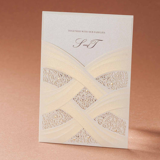 Laser cut wedding invitations - CW060