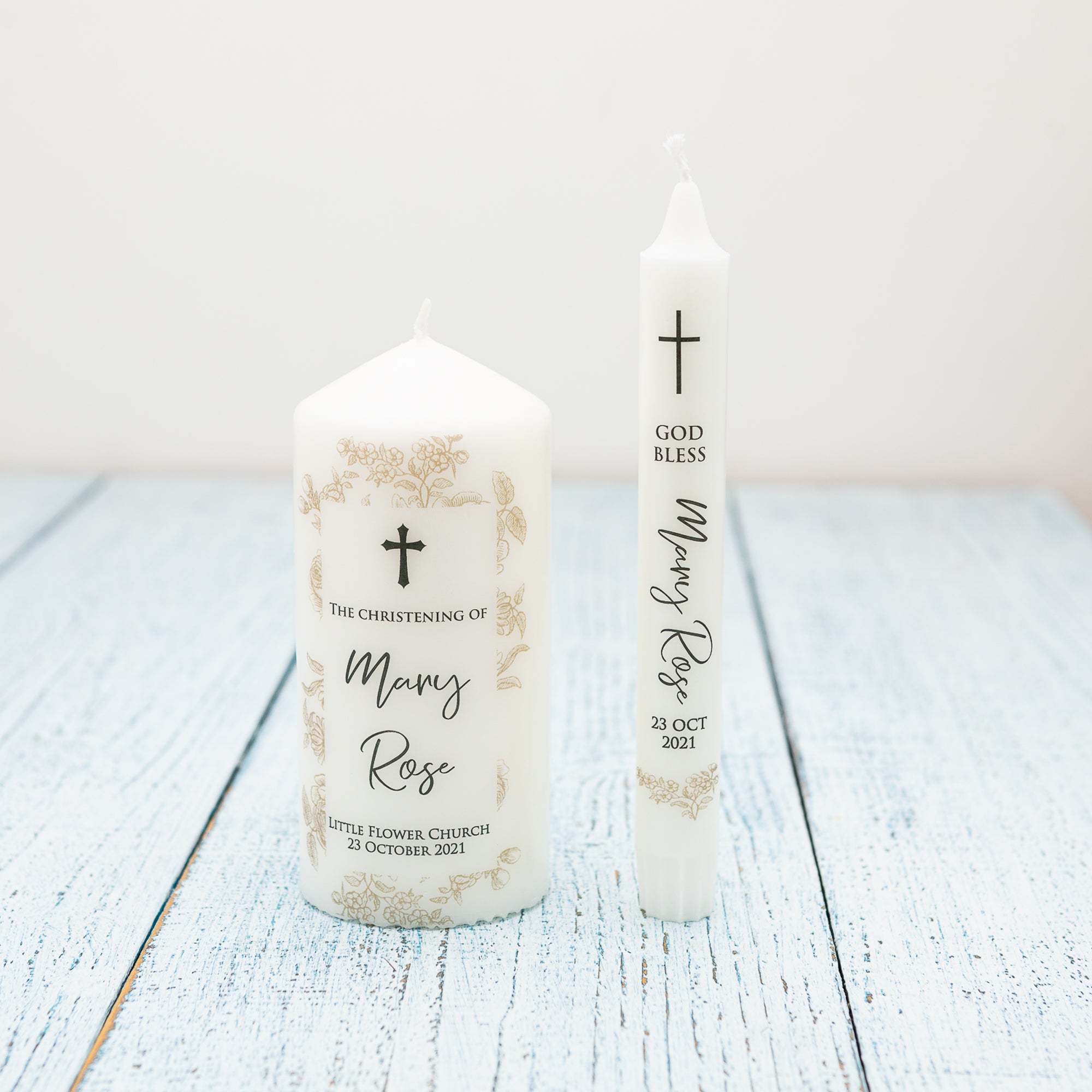 Personalised Baptism Candle, Christening Candle