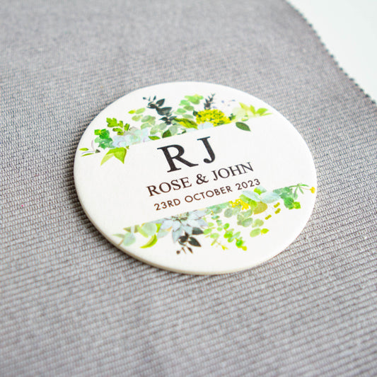 Custom printed Coasters - Bachelorette Party, Bespoke Coaster, Wedding party favour bomboniere, place card