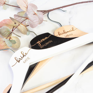 Personalised Bridal Coat and Wedding Dress Hanger [Char1]