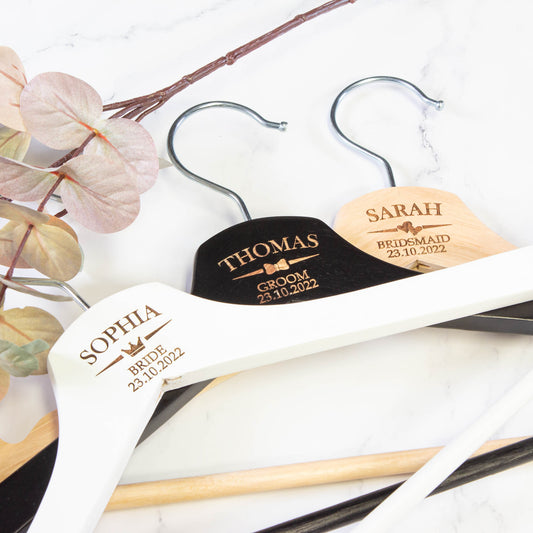 Personalised Coat Hanger, Bridesmaid Dress Hanger, Wedding Dress Hanger