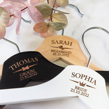 Personalised Coat Hanger, Bridesmaid Dress Hanger, Wedding Dress Hanger