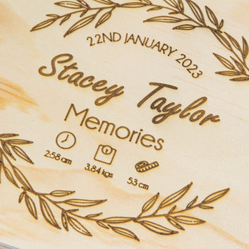 Personalised Wooden Keepsake box, New Baby Mom Gift [Stacey]