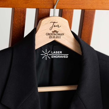 Personalised Bridal Coat and Wedding Dress Hanger [Design]