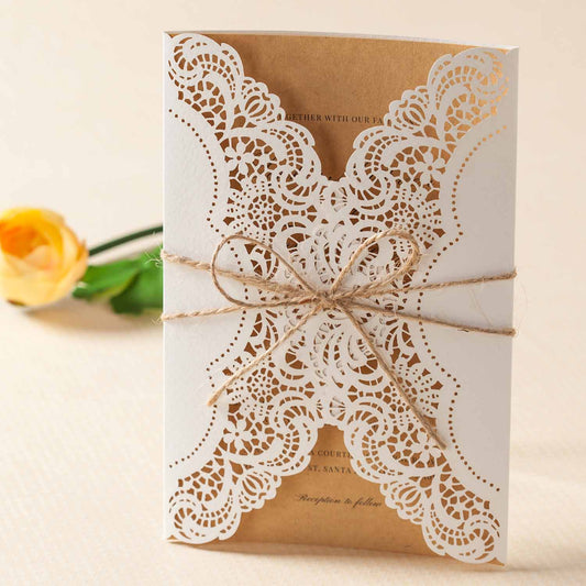 Laser cut wedding invitations - PK14113
