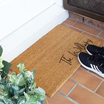 Personalised Family Name Doormat, Housewarming Gift